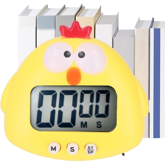 Cartoon Digital Timer, Animal Kitchen Reminder, Portable Electronic Countdown Clock for Cooking Study