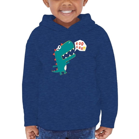 Cartoon Dino Rooarr Hoodie Toddler -Image by Shutterstock, 4 Toddler