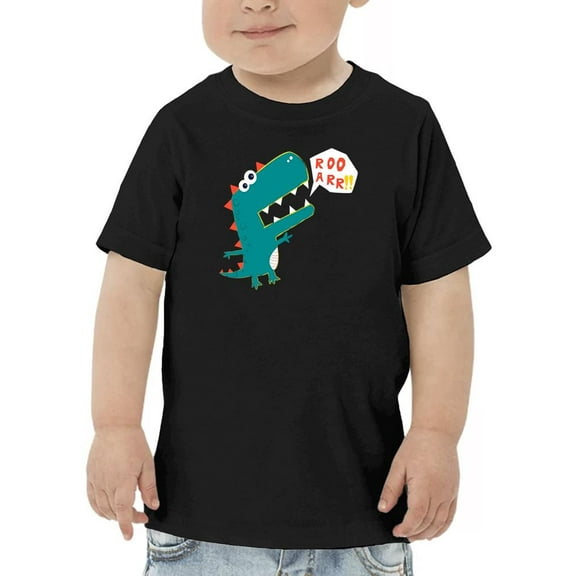 Cartoon Dino Rooarr T-Shirt Toddler -Image by Shutterstock,  2 Toddler