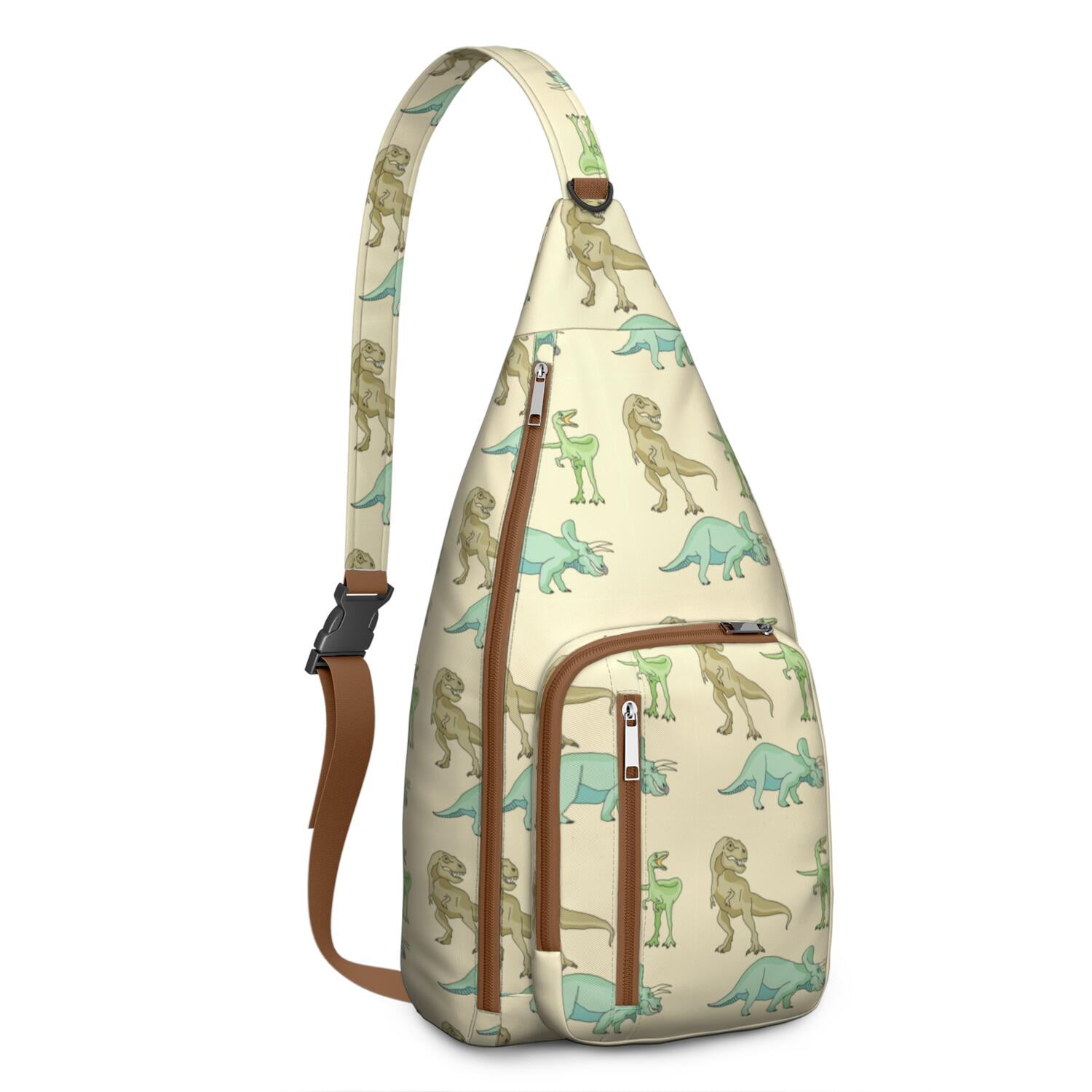 Cartoon Dino Sling Bag&nbsp;- Cute Dinosaur Print Crossbody Pack (Perfect Gift)