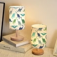 thumbnail image 1 of Cartoon Dinosaur Animal Print Bedside Lamp | Ambient Lighting with Natural Wood Grain, Three-Color Adjustable, Perfect for Bedrooms and Dorm Rooms, Modern Style, 1 of 12