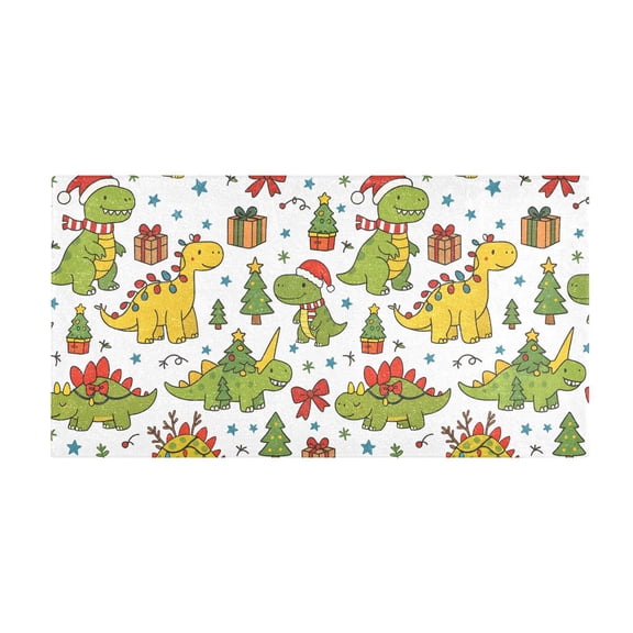 Cartoon Dinosaur Bath Mat 39x20 Inch Soft Absorbent Non-Slip Plush Bathroom Rug for Floor
