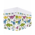 thumbnail image 1 of Cartoon Dinosaur Bed Skirt Simple Cute Bed Skirts King Size 16 Inch Drop, Wrap Around Dust Ruffle&nbsp;Bedskirt with Adjustable Elastic Belt for Queen Size Beds, 1 of 7