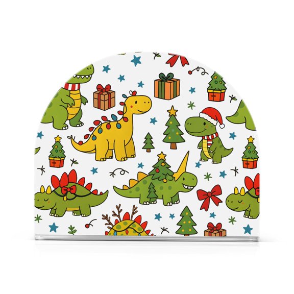 Cartoon Dinosaur Napkin Holder Acrylic Napkin Dispenser Clear Modern Tabletop for Kitchen Counter