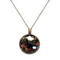 thumbnail image 1 of Cartoon Dinosaur Necklace Personalized Custom Photo Round Pendant Adjustable Stainless Steel Necklaces with Gift Box for Men Women Mothers Valentine's Jewelry Gift, 1 of 6