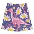 thumbnail image 1 of Cartoon Dinosaur Pattern Athletic Shorts Breathable with Comfort Fit Drawstring Casual Sweatshorts Small, 1 of 9