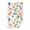 thumbnail image 1 of Cartoon Dinosaur Pattern Bath Towel 100% Cotton Soft Thick High Absorbency Hand Face Towel Single Pack 16x28in, 1 of 7