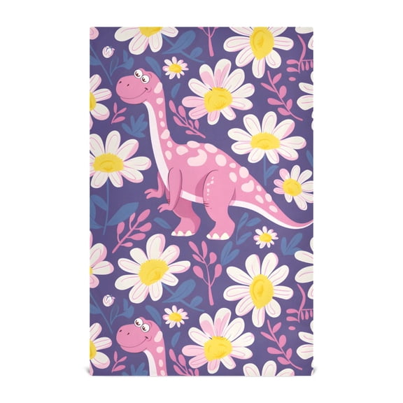 Cartoon Dinosaur Pattern Kitchen Towels Waffle Weave Decorative Tea Towels Multi Use Dishcloths 28x18in
