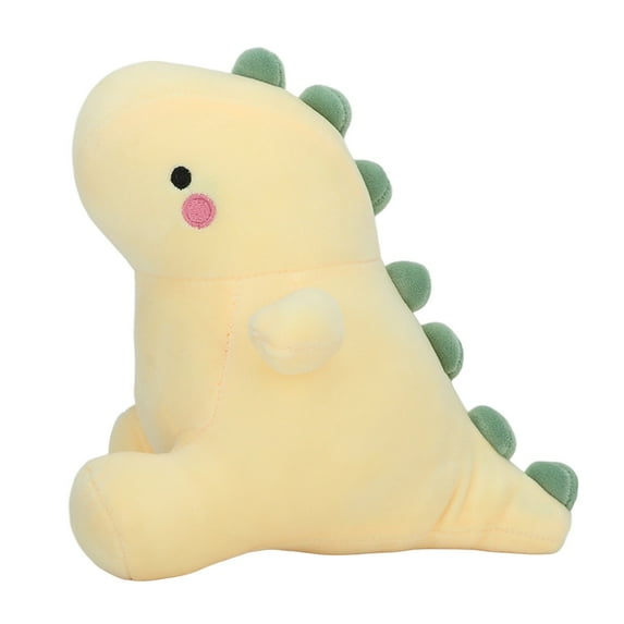 Cartoon Dinosaur Plush Stuffed Animal Toys, Cute Soft Plush Animal Dolls, Home Room Sofa Decor, Birthday Classroom Gifts for Kids Girls Boys Yellow 25cm / 9.8in