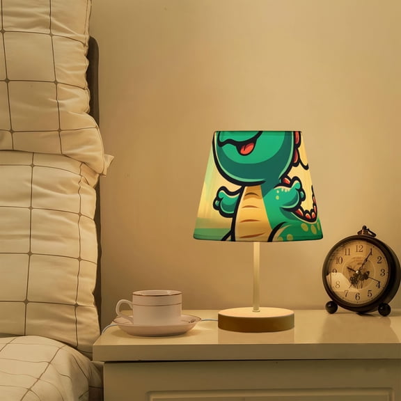 Cartoon Dinosaur Surf LED Desk Lamp Table Lamp USB Bedside Nightstand Small Lamp for Bedroom Living Room Kids Room