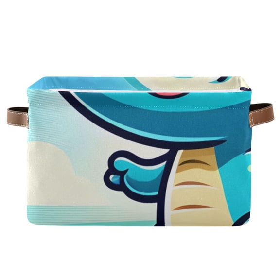 Cartoon Dinosaur Surf Storage Bins Baskets With Handles Storage Box Clothes Organizer Organization Toys