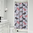 thumbnail image 1 of Cartoon Dinosaurs Flowers Pattern Shower Curtain 36"x72" ,Bathroom Decorative Shower Curtains Set with 12 Hooks,Modern Waterproof Washable Shower Curtain, 1 of 6