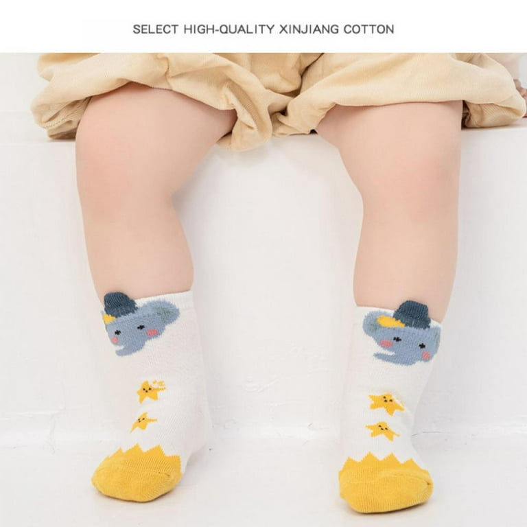 Cartoon Dispensing Baby Floor Socks, Baby Toddler Trampoline Socks,  Three-dimensional Version Non Slip Socks (1-5Years) 