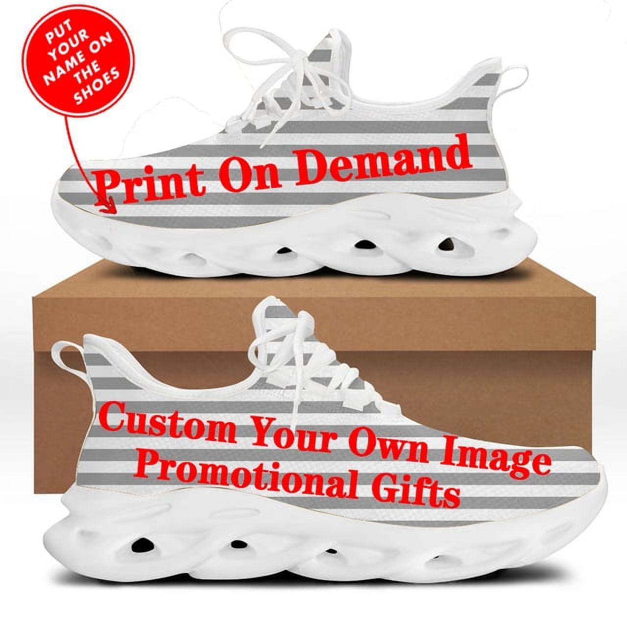 Cartoon Dog B Print Women's Cute Running Shoes Breathable Mesh Flat