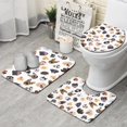 thumbnail image 1 of Cartoon Dog Bathroom Rugs Sets 3 Piece,Toilet Cover Set,Absorbent Non Slip Bathroom Mats Sets with U-Shaped Contour Rug Toilet Rug Set, 1 of 5