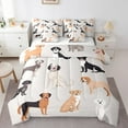 Cartoon Dog Bed In A Bag With Sheets Cute Puppy Dog Bedding Set Lovely