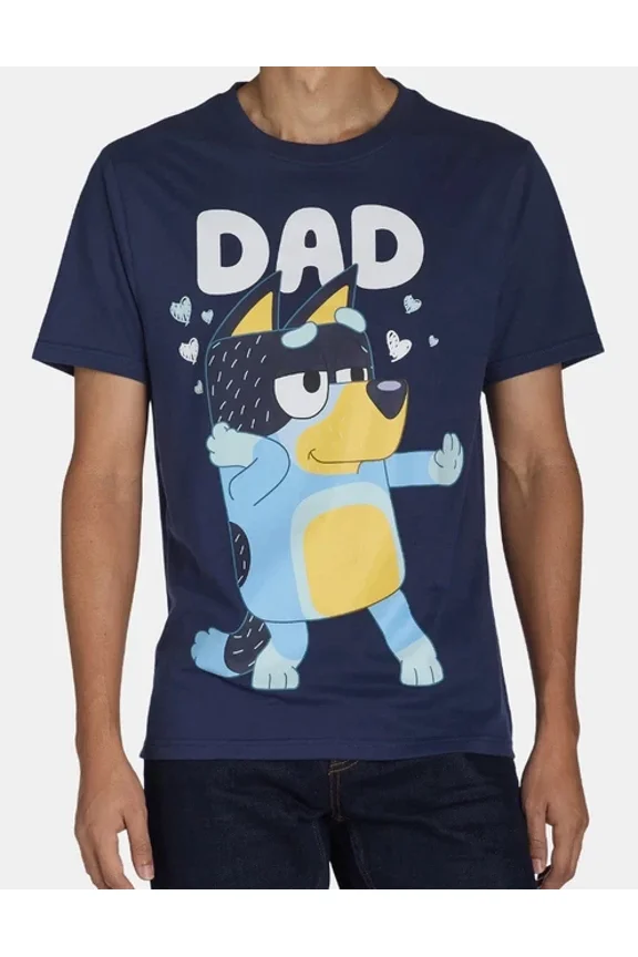 Cartoon Dog Cartoon Dog Character Dad T-Shirt NAVY Unisex S-5XL Hot Trending Shirt, Vintage Birthday Gift