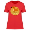 thumbnail image 1 of Cartoon Dog In A Circle T-Shirt Women -Image by Shutterstock, Female Medium, 1 of 2