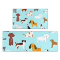thumbnail image 1 of Cartoon Dog Kitchen Rugs Sets Of 2,Anti Fatigue Kitchen Mat Rugs Non Slip Washable,Decorative Kitchen Floor Mats for Kitchen,Sink,Laundry,17"x30"+17"x47", 1 of 7