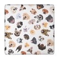 thumbnail image 1 of Cartoon Dog Square Fitted Tablecloth with Elastic Edge,Square Table Cover,Washable Elastic Table Cover for Home Kitchen Party Decor 34"x34", 1 of 6
