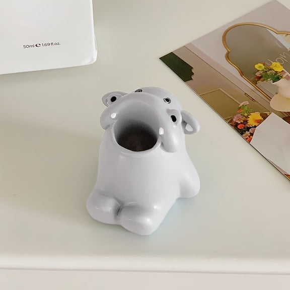 Cartoon Dog Toothbrush Holder Cute Animal Bathroom Organizer Funny Open Mouth Design Unique Home Idea