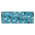 thumbnail image 1 of Cartoon Dogs Blue Background Kitchen Rug Mat,Kitchen Runner Rugs Non Skid Washable,Decorative Kitchen Floor Mats for Kitchen,Sink,Laundry,17"x47.2", 1 of 7