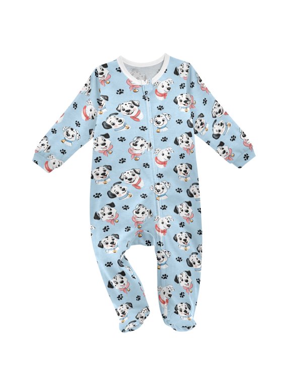 Cartoon Dogs Magical Baby Sleeper One-Piece Footies Newborn Roomper 9Months