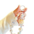 thumbnail image 1 of Cartoon Doll Colorful Beaded Phone Lanyard Chain Car Keychains Camera Backpack Phone Pendant Anti Lost Phone Rope, 1 of 8