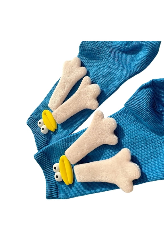 Cartoon Doll Crew Socks Casual Cotton Socks Trendy Ankle Socks Calf Socks Loose Socks for Women Girls Middle Tube Socks
