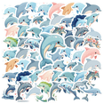 thumbnail image 1 of Cartoon Dolphin Stickers, Waterproof Dolphin Sticker for Water Bottle Laptop Phone Cases Planner Skateboard Luggage Helmet Party Favor Decor, Ideal for Adults Teens Teacher Rewards, 1 of 9