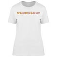 thumbnail image 1 of Cartoon Donut And Word Wednesday T-Shirt Women -Image by Shutterstock Women T-Shirt, Female Medium, 1 of 2