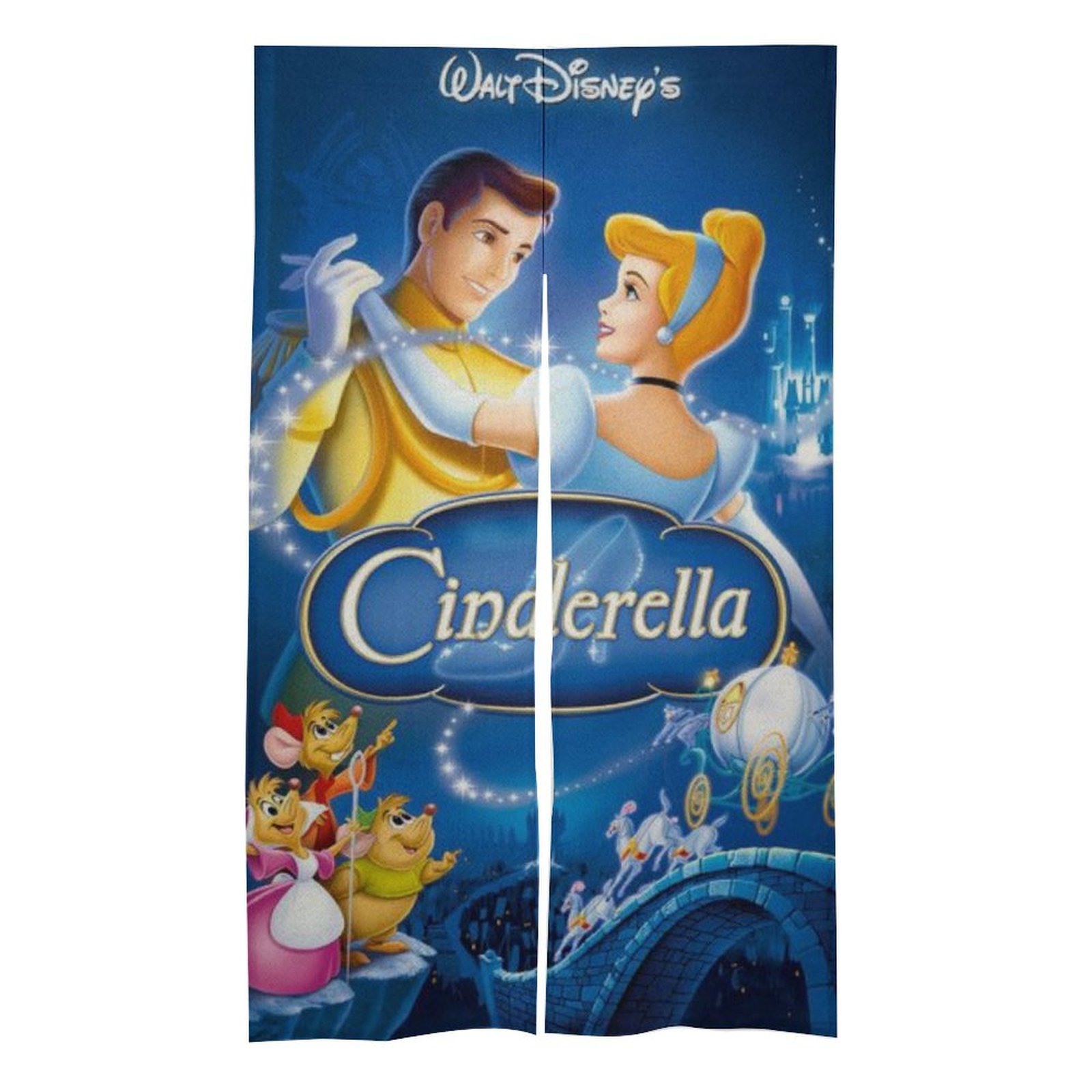 Cartoon Door Curtain Cinderella Cute Girl Bedroom Children Bedroom