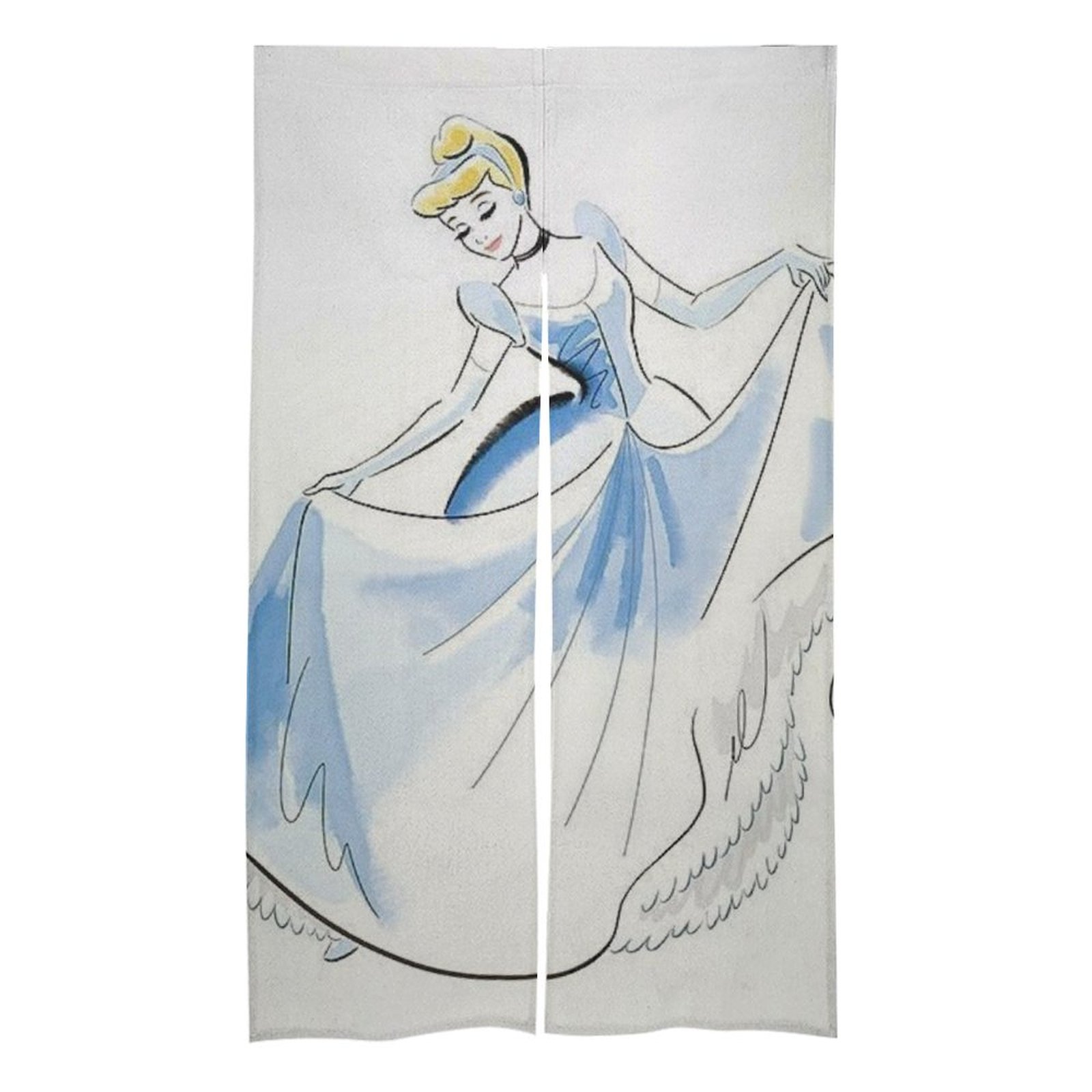 Cartoon Door Curtain Cinderella Cute Girl Bedroom Children Bedroom