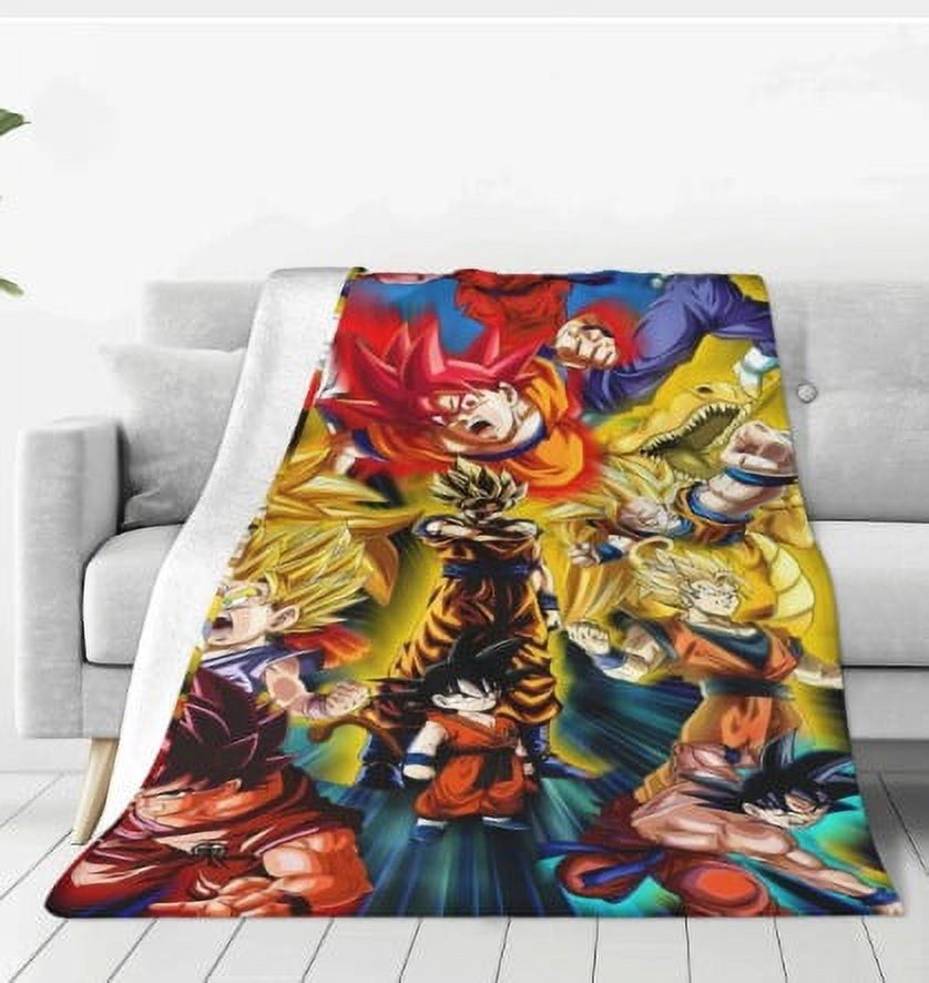 Cartoon DrAgon BAll Z Throw Blanket, Comfortable Christmas Flannel