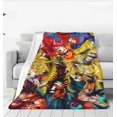 Cartoon DrAgon BAll Z Throw Blanket, Comfortable Christmas Flannel