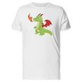 thumbnail image 1 of Cartoon Dragon Throwing Fire Tee Men's -Image by Shutterstock, 1 of 1