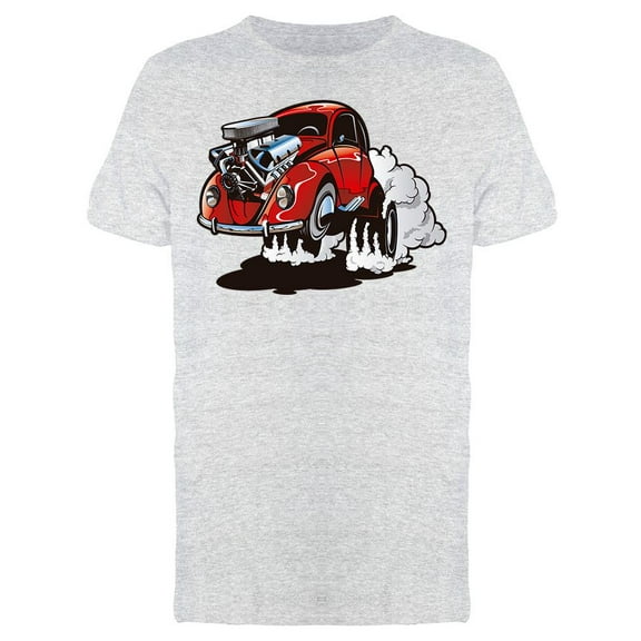 Cartoon Dragster Design T-Shirt Men -Image by Shutterstock, Male Large