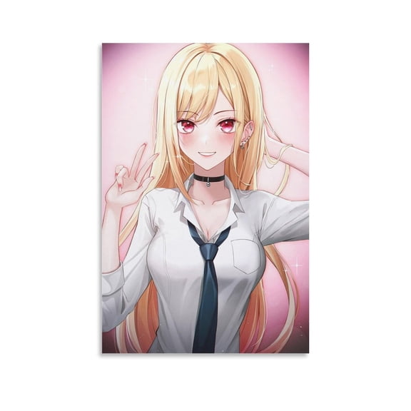 Cartoon My Dress-Up Darling Poster Kitagawa Marin Anime Poster(9) Posters Art Print Wall Photo Paint Poster Hanging Picture Family Bedroom Decor Gift 24x36inch(60x90cm)