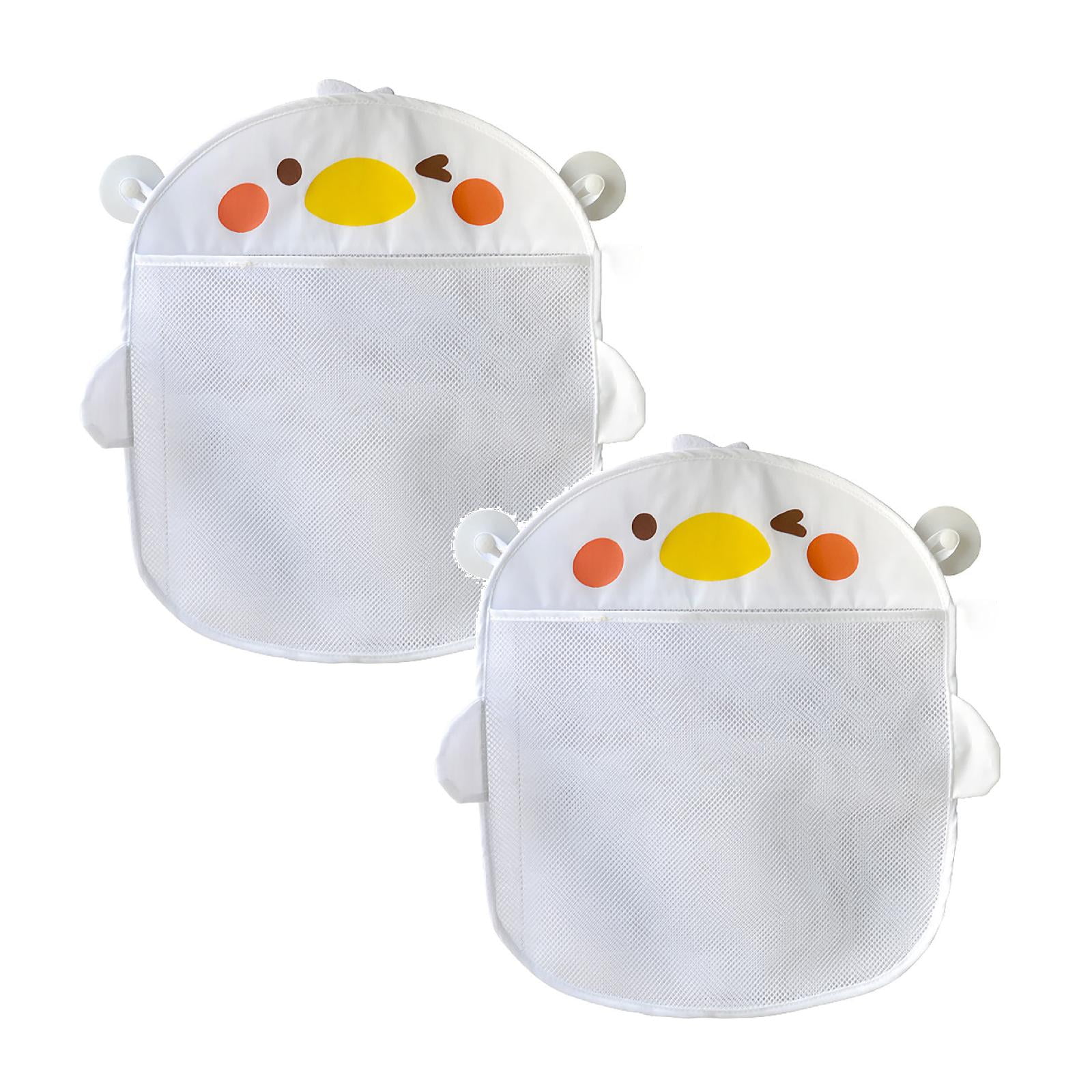 Cartoon Duck Bath And Water Toy Storage Bag Bathroom With Vacuum