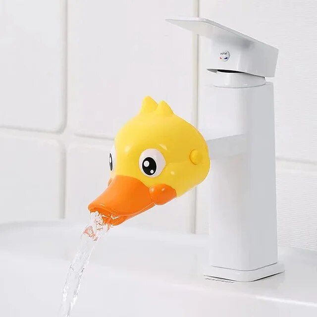 Cartoon Duck Kitchen Convenient Device for Baby Washing Faucet Extender ...