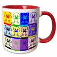 thumbnail image 1 of 3drose, Cartoon Duck Pop Art, 15oz Two-tone Red Mug, 1 of 6