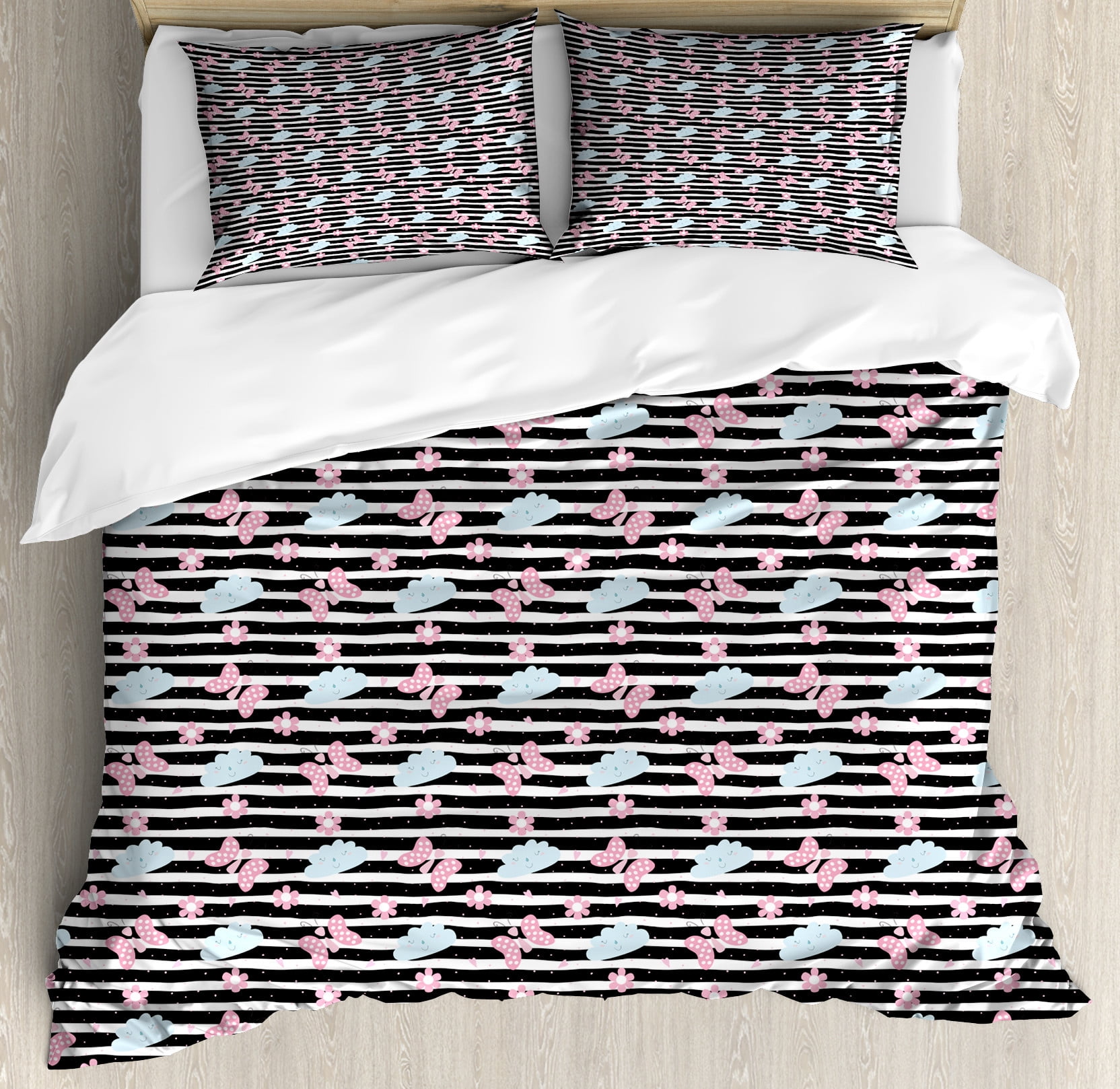 Puffin Cute Pattern Print Duvet Cover Bedding Set