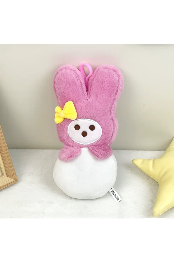 Cartoon Easter Bunny Keychain Plush Toys, 8" Cute Peex Rabbit Dolls Easter Decorations, Funny Easter Bunny Action Figures Crafts, Easter Rabbits Plush Dolls, Birthday Easter Gifts for Boys Girls