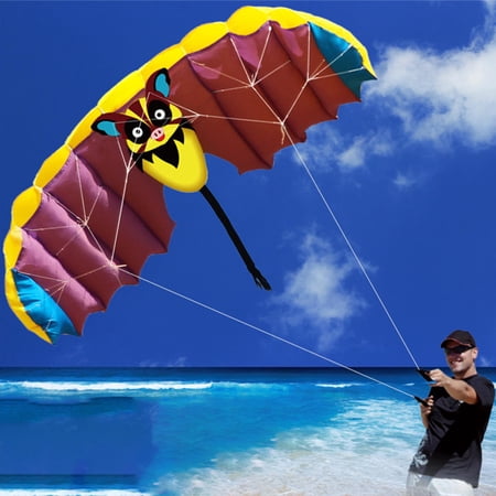 Cartoon Educational Toys Parafoil Entertainment Flying Toys Dual Line Flying for Camping Outdoor Beginner Boys Kids