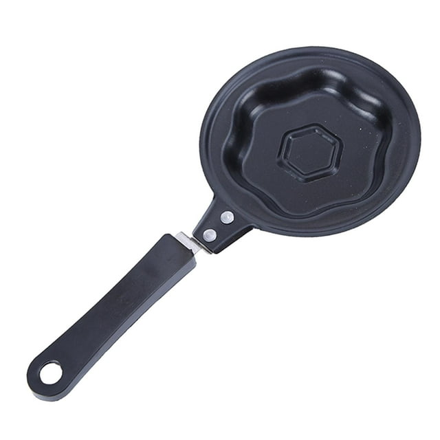 Cartoon Egg Frying Pan Pancake Maker Convenient Portable Multipurpose Small Omelette Pan Breakfast Cookware for Breakfast Flower