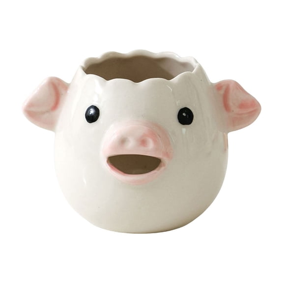 Cartoon Egg Separator, Ceramic Egg Yolk White Splitter, Mini Kitchen Egg Filter, Automatic Egg Separation Gadget, Compact Egg Divider, Animal Shaped Splitter, Egg Processing Tool
