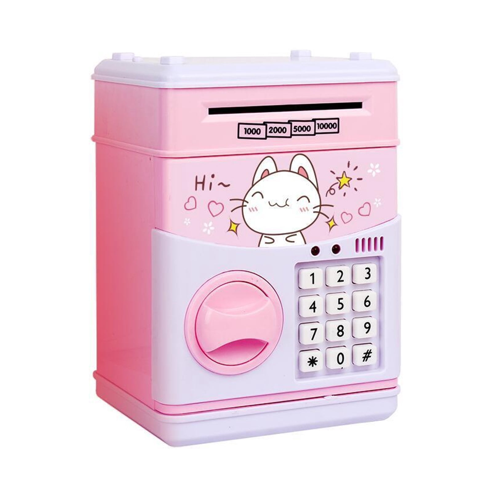 Cartoon Electric ATM Password Piggy Bank Safe Box Save Coin Cash Money ...