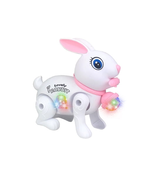 Cartoon Electronic Walking Rabbit Toy Music Lovely Luminescent with ...