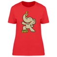 thumbnail image 1 of Cartoon Elephant With A Key T-Shirt Women -Image by Shutterstock, Female Small, 1 of 2