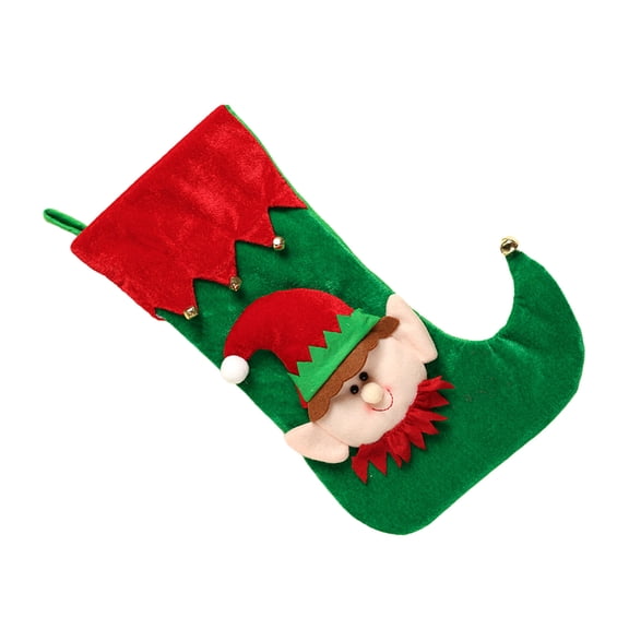 Cartoon Elves Christmas Stockings Gift Bag For Christmas Tree Fireplaces Door Decoration Christmas Socks